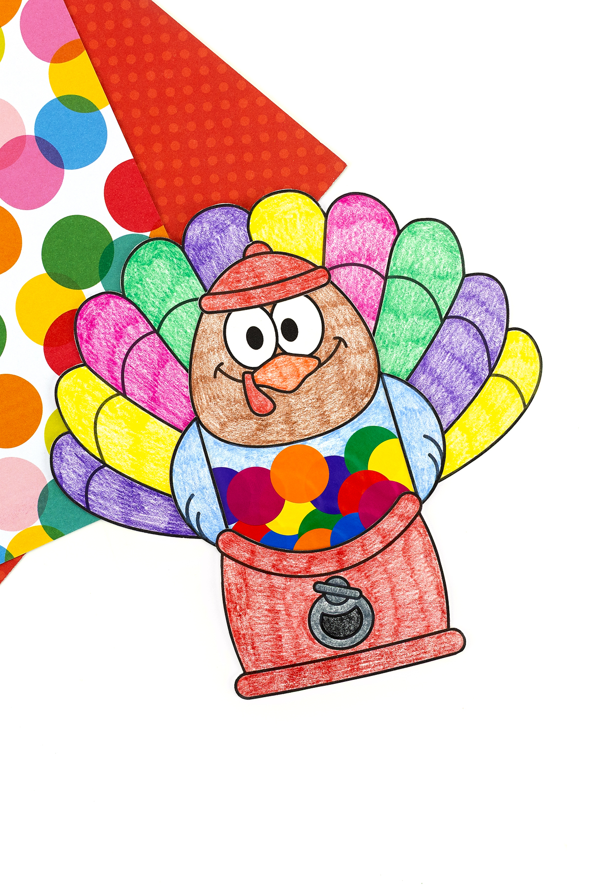 gumball machine turkey disguise - fireflies and mud pies