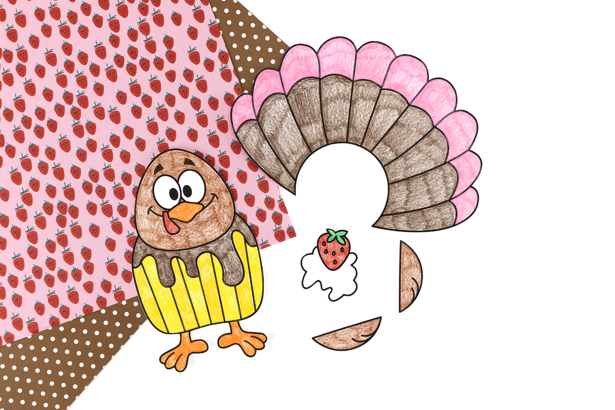 Cupcake Turkey Disguise cut out.
