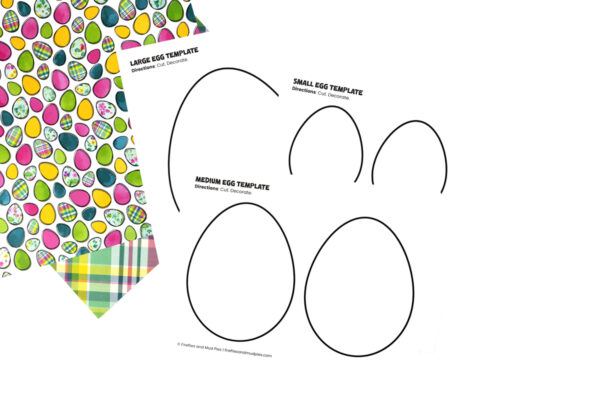 Free Printable Easter Egg Template - Fireflies and Mud Pies