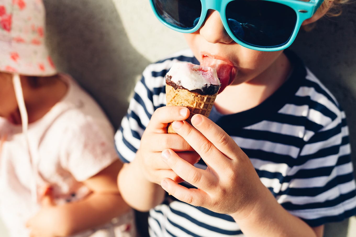 Child Eating Ice Cream Child Eating Ice Cream