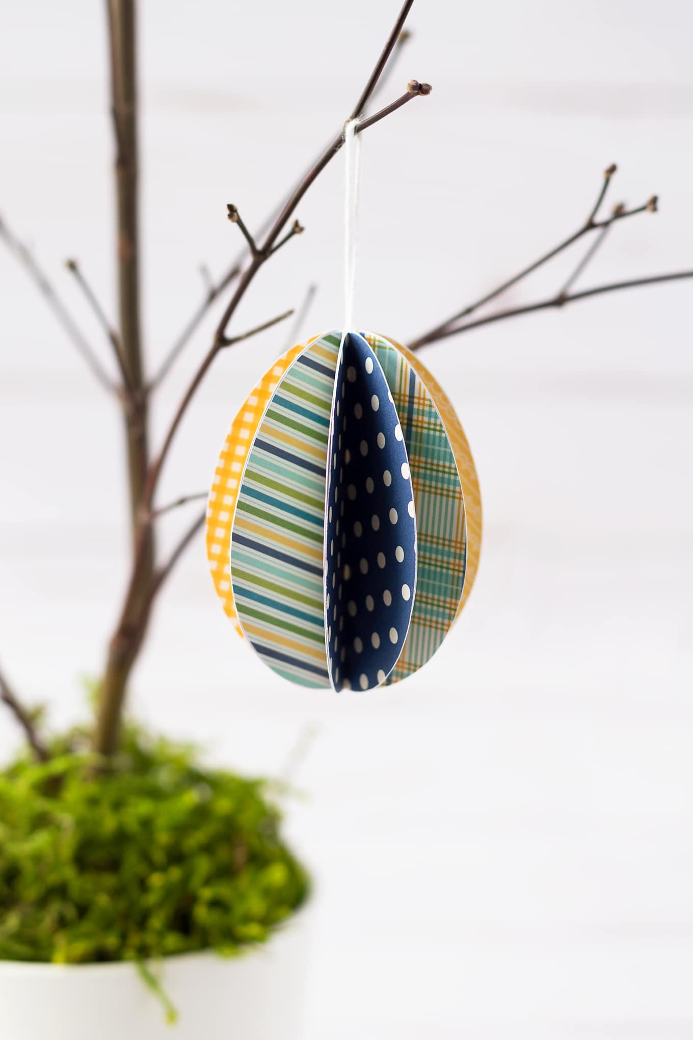 3D Paper Eggs Ornaments