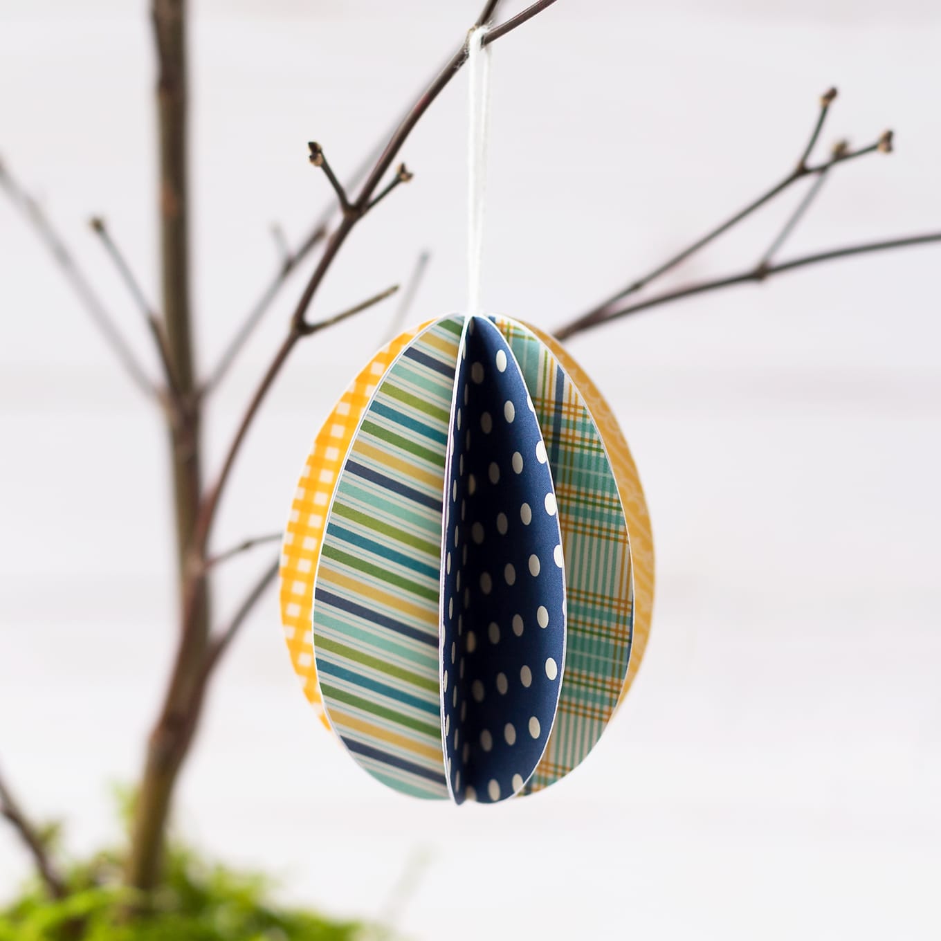 3D Paper Eggs Ornaments 