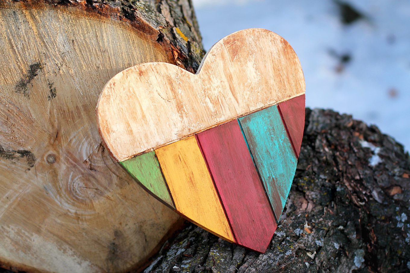 This Antiqued Wooden Heart craft is simple, inexpensive, and perfect for Valentine's Day.
