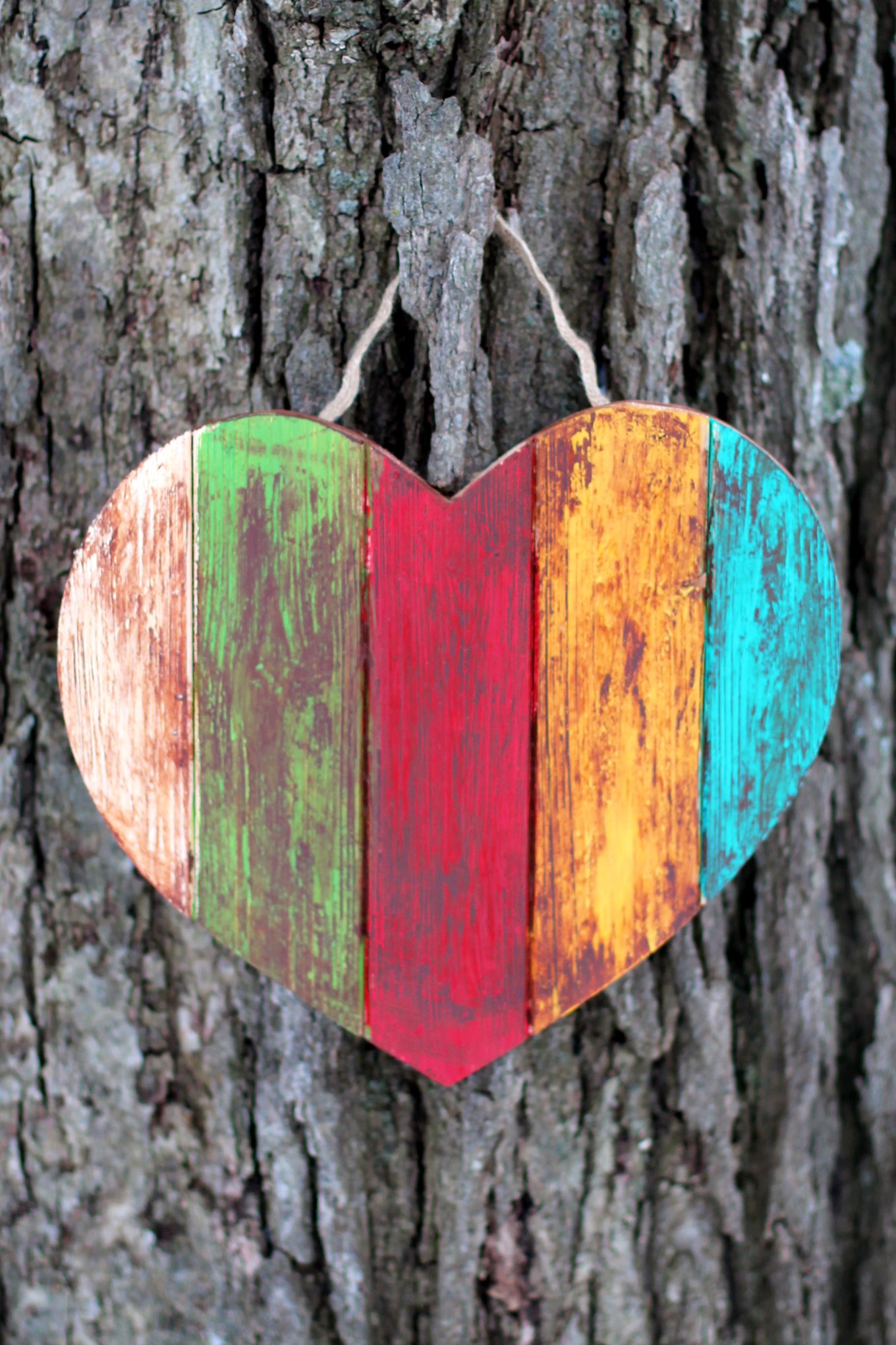 Antiqued Wooden Hearts This Antiqued Wooden Heart craft is simple, inexpensive, and perfect for Valentine's Day.