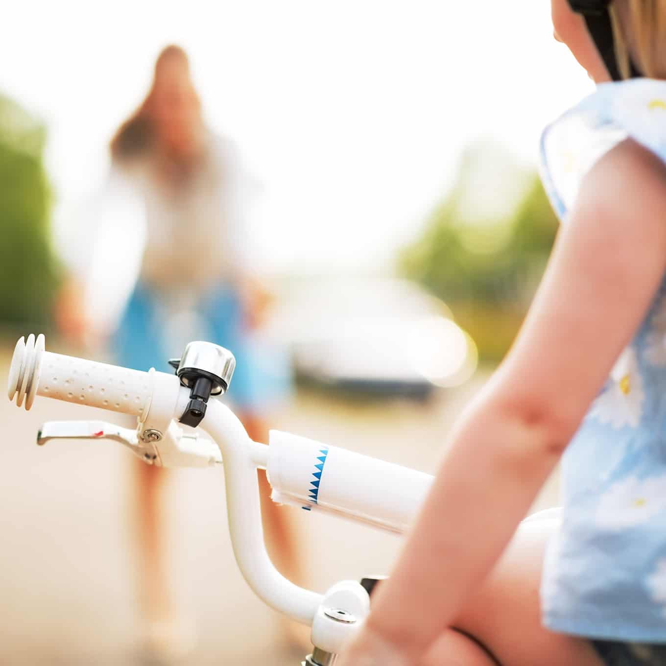 teaching 8 year old to ride a bike