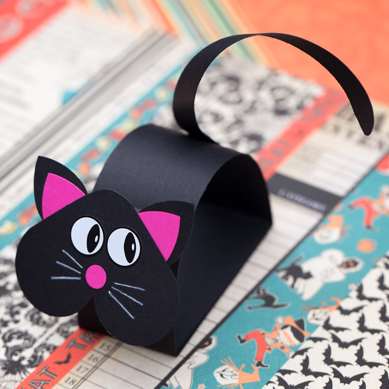 How to Make a Cute Black Cat Craft for Halloween