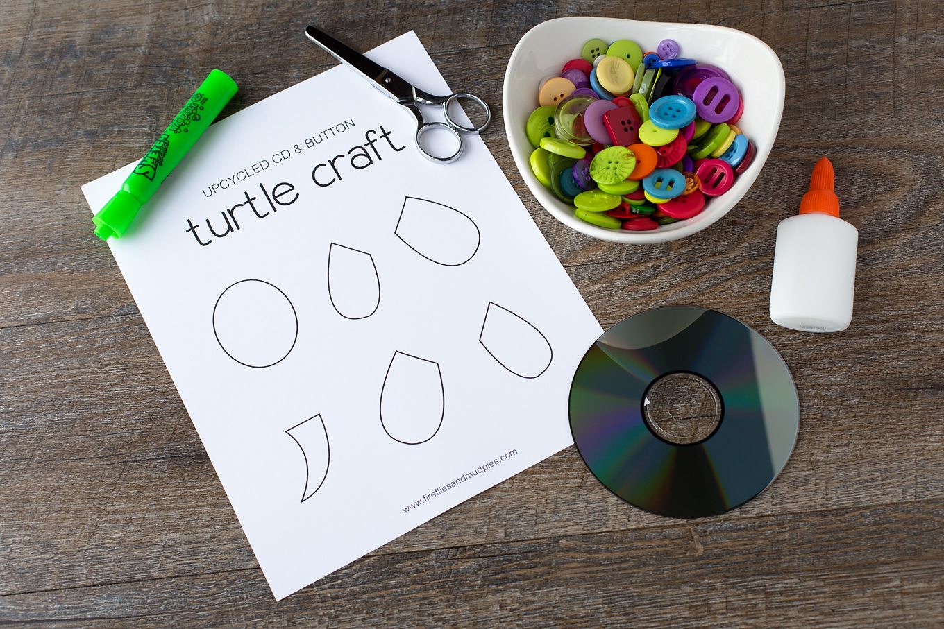 Supplies Needed for Easy and Fun Turtle Craft