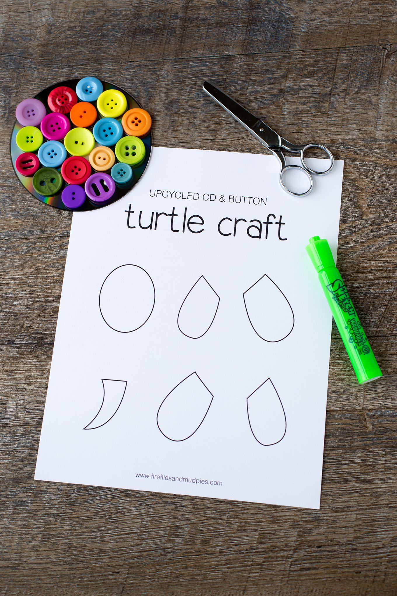 Free Printable Turtle Craft Template