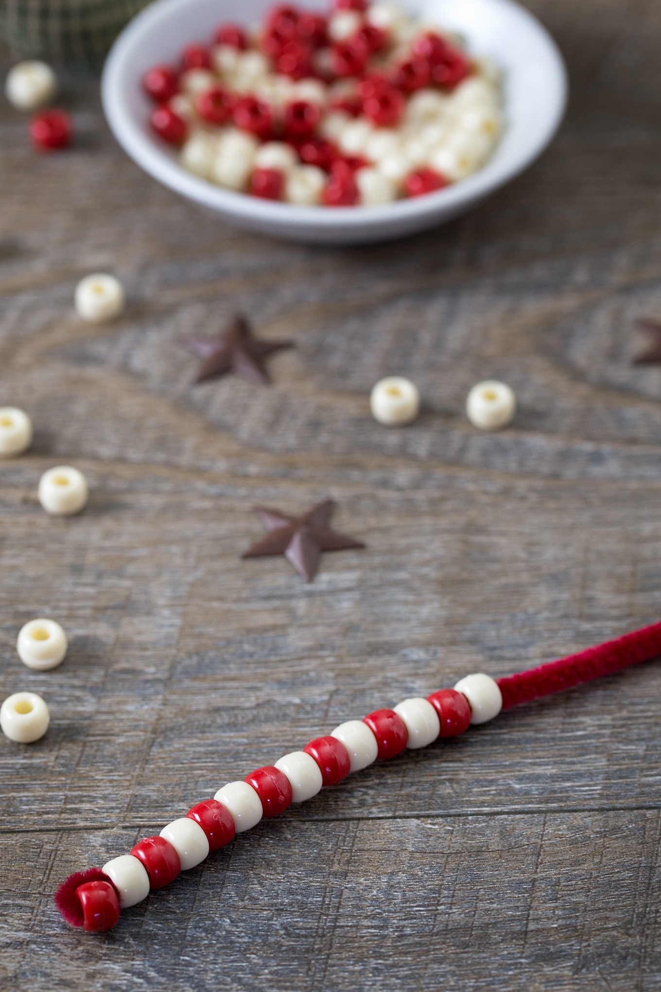 Candy Cane Ornaments In-Process Candy Cane Ornaments In-Process