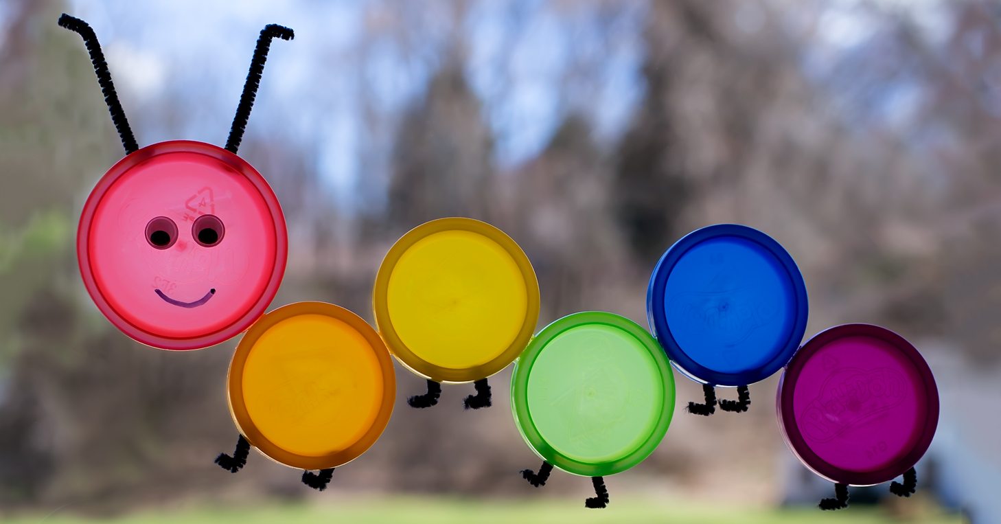 How to Make a Colorful Caterpillar Suncatcher