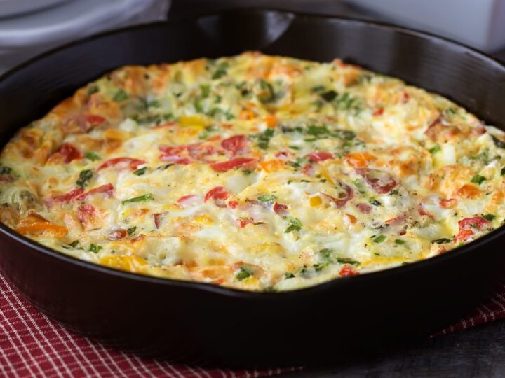 Cheese and Veggie Egg Bake Recipe