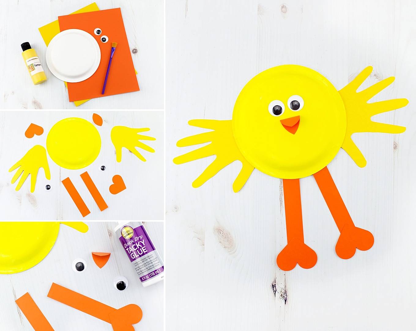 Paper Plate Chick Craft