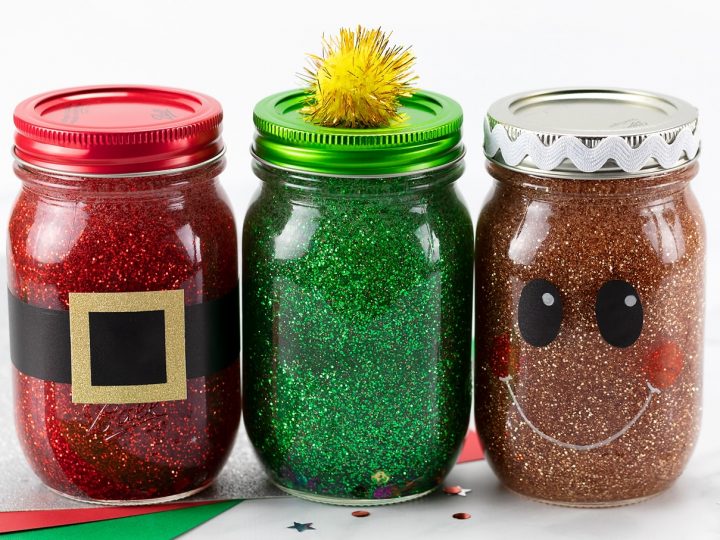 Christmas Glitter Jars