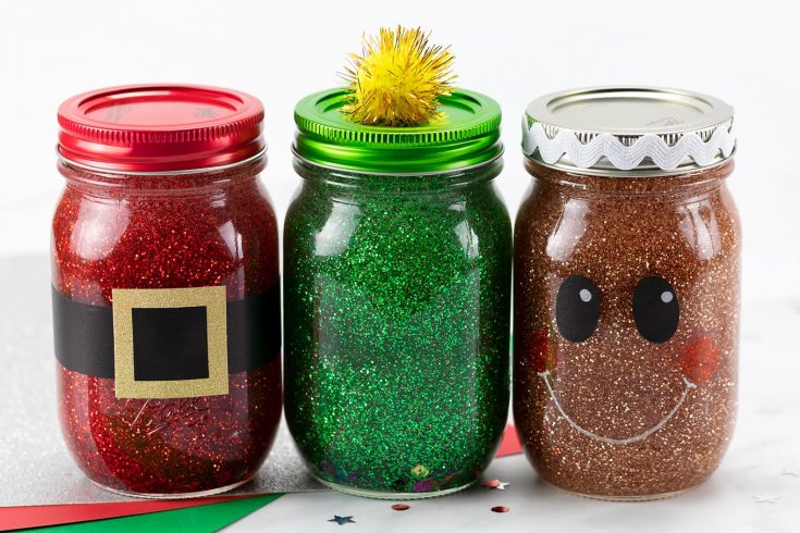 Ideas for Christmas themed mason jar projects for kids