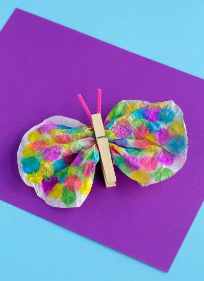 Coffee Filter Butterfly Craft