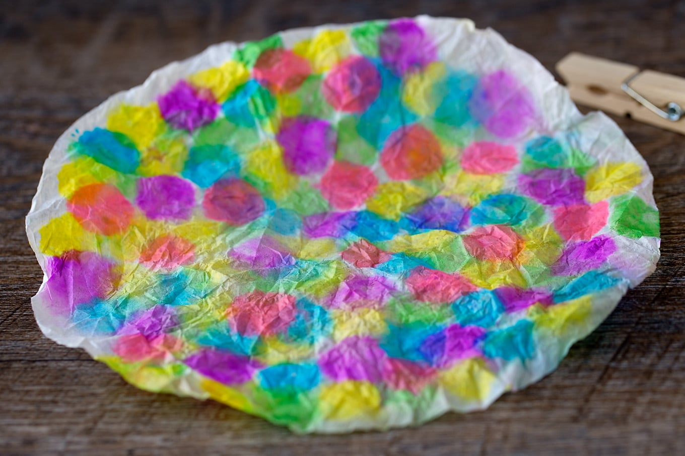 Coffee Filter with Dot Art