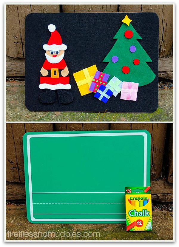 Combination Felt and Chalkboard