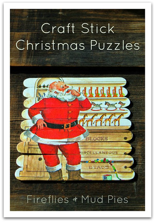 Craft Stick Christmas Puzzles
