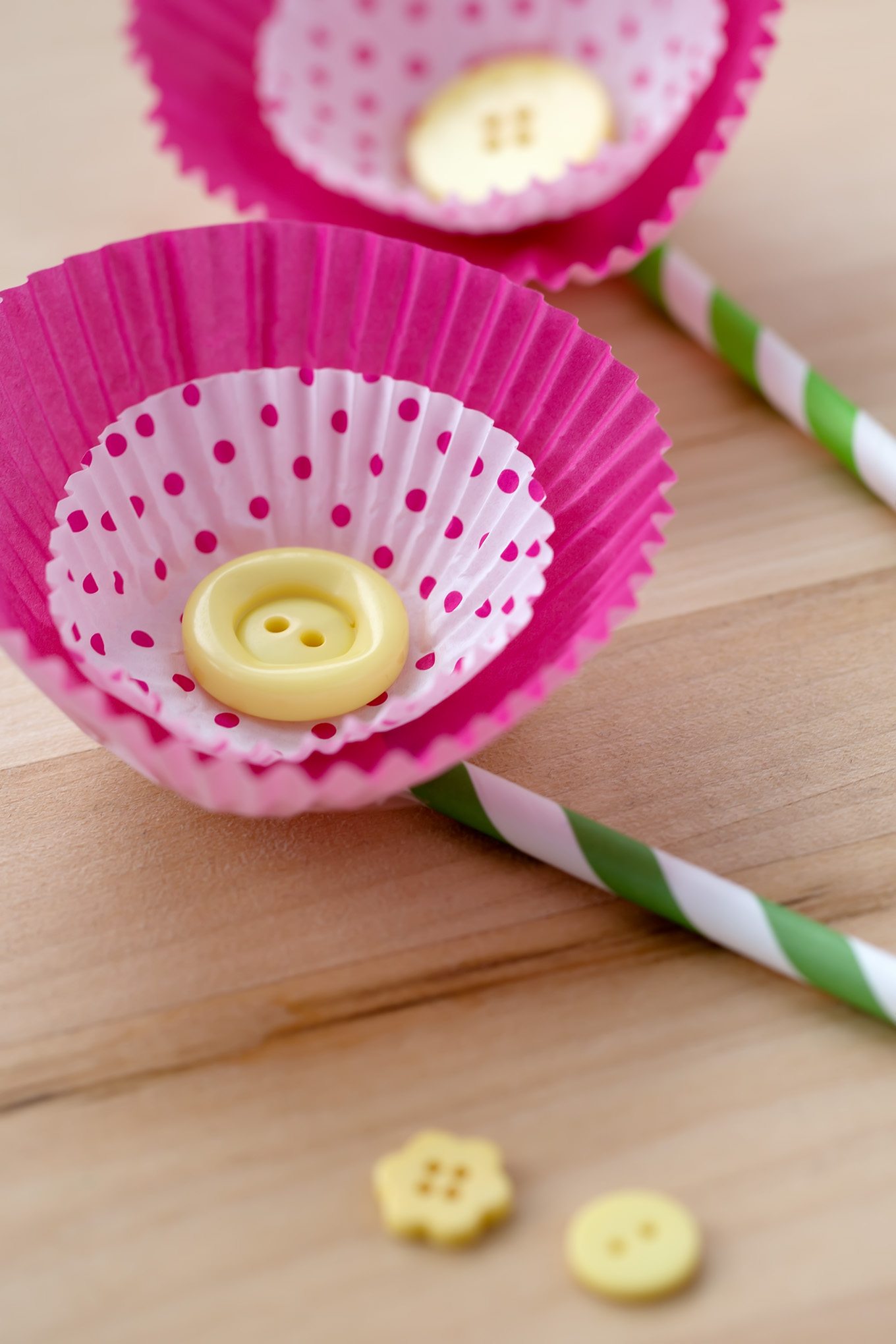 Cupcake Liner Flowers 