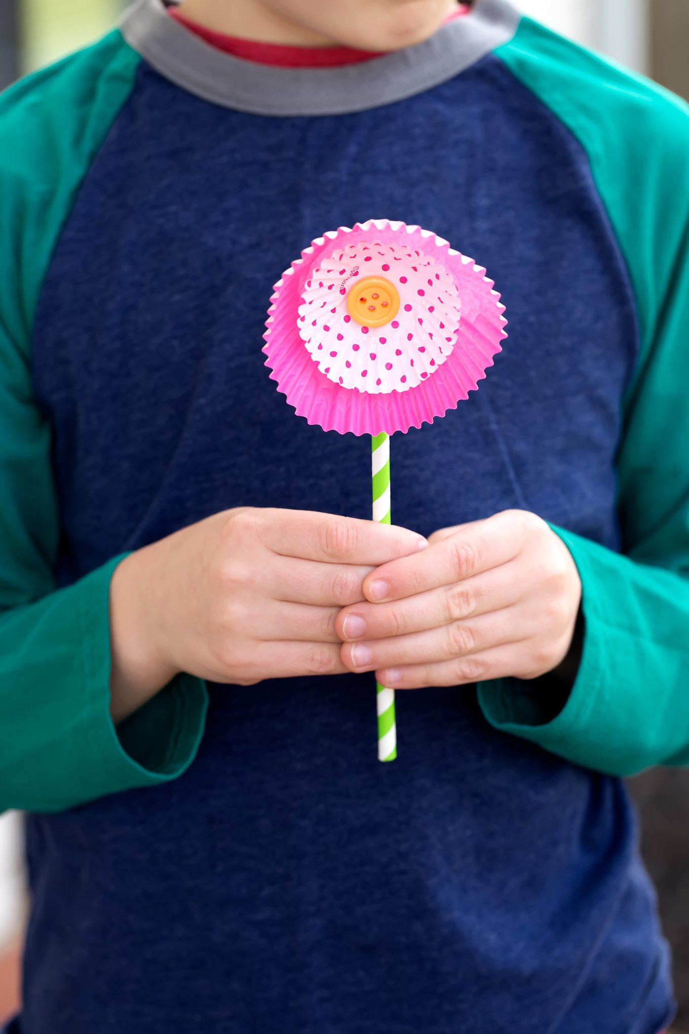 Cupcake Liner Flowers are an easy, beautiful spring craft for kids.