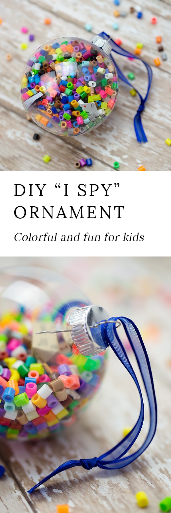 Crafters of all ages will enjoy making colorful I Spy Christmas Ornaments to gift or keep this holiday season. They are easy, fun, and perfect for home or school.