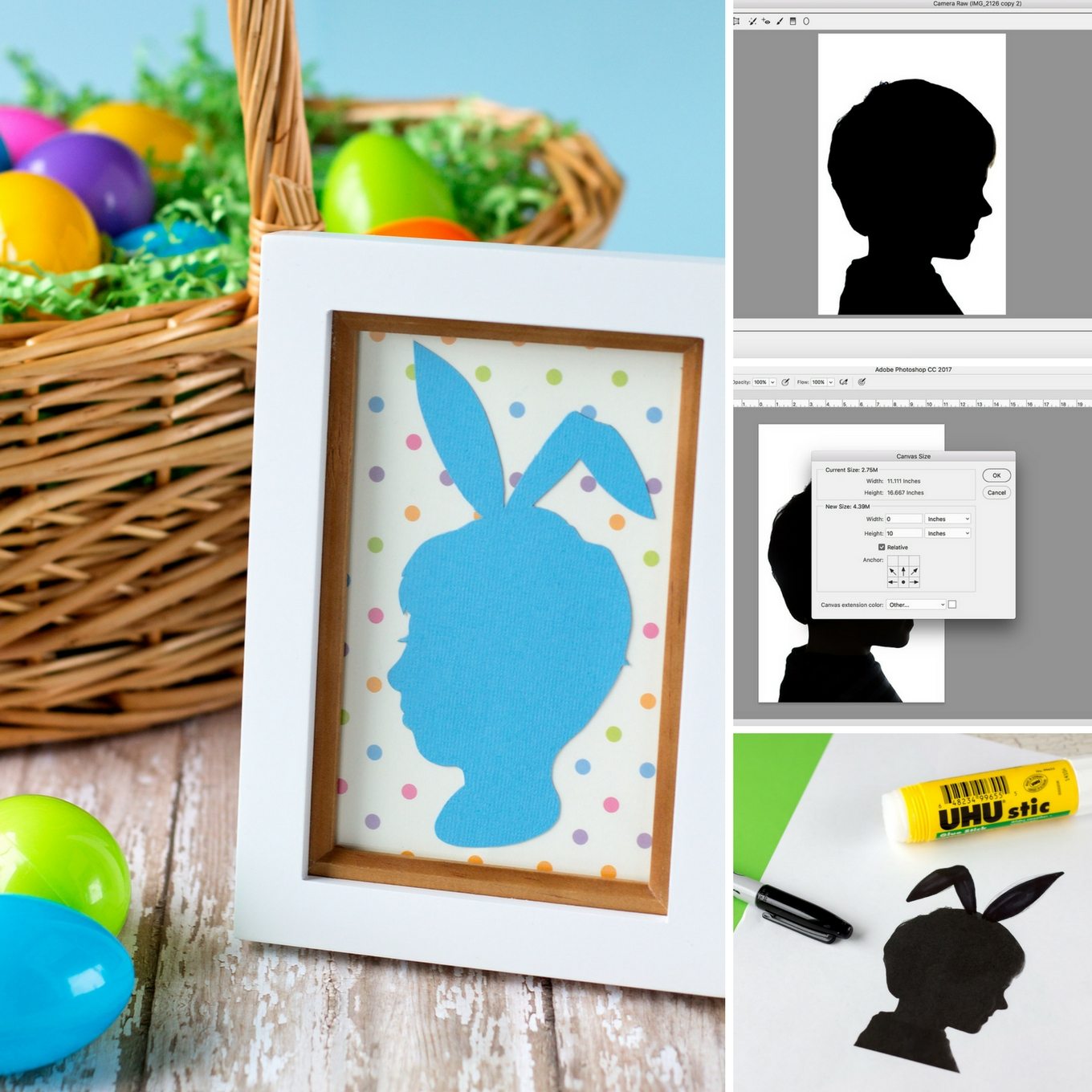 Easter Silhouette Portraits