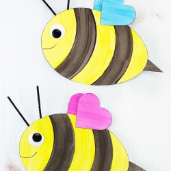 Easy Paper Bee Craft for Kids