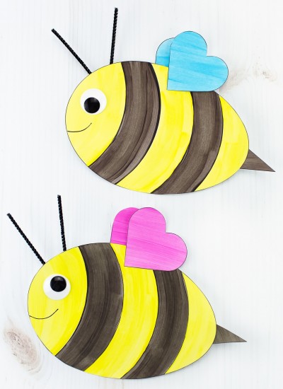 Easy Paper Bee Craft for Kids