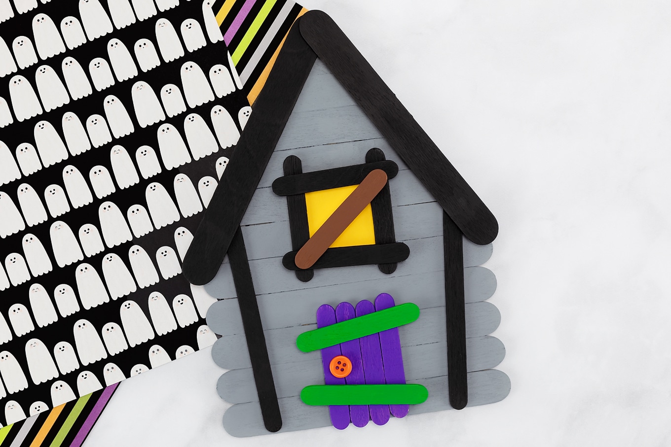 Popsicle Stick Haunted House Popsicle Stick Haunted House