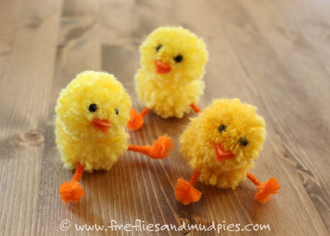 simple pom pom chicks