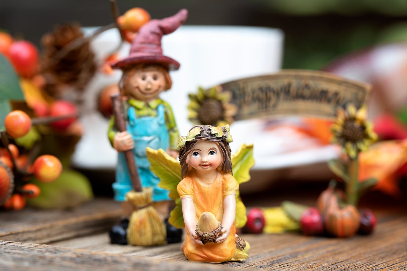 Resin Fairy for Fall Fairy Garden