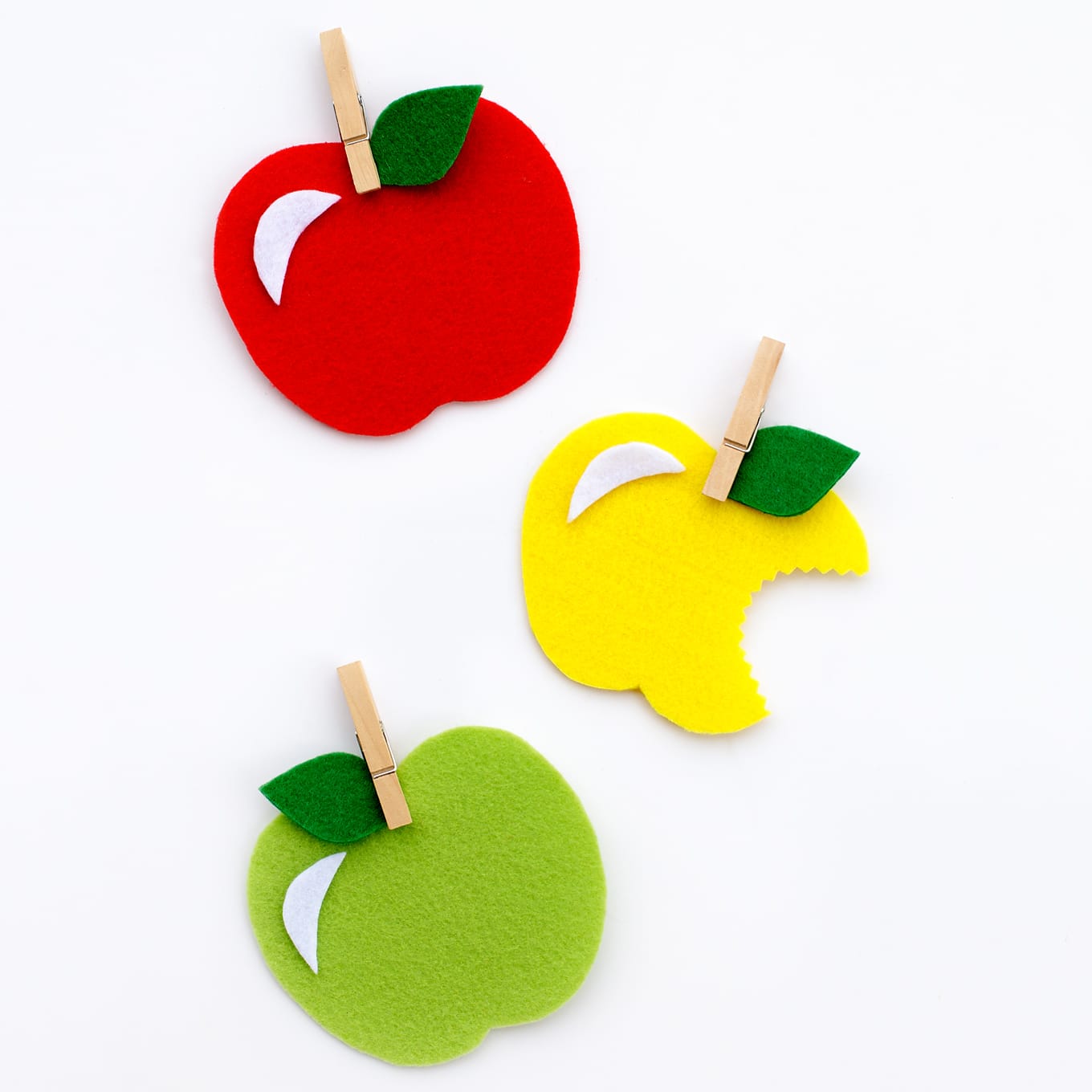 sweet and simple felt apple craft