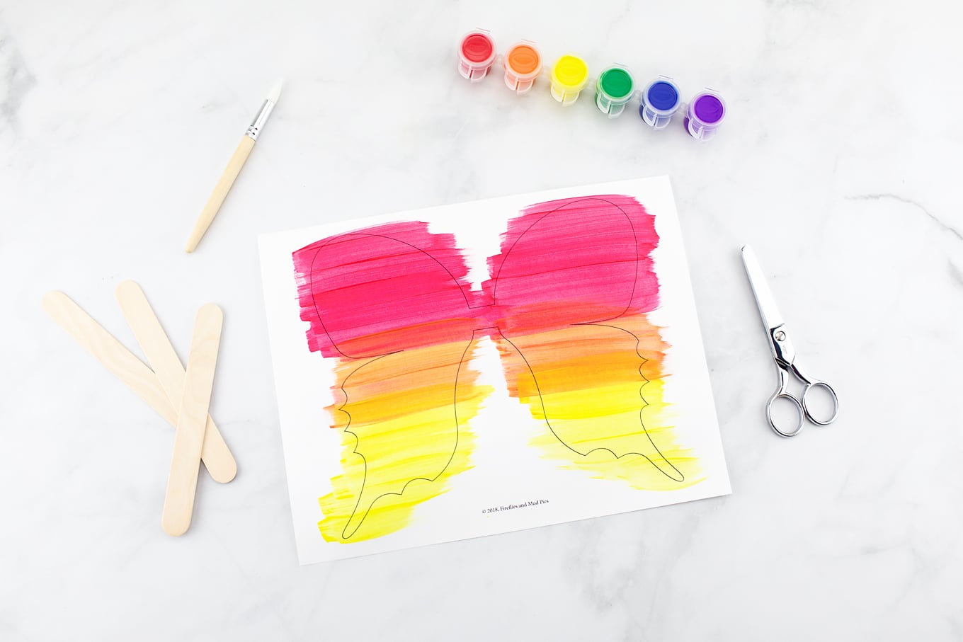 Fluttering Butterfly Craft In-Process