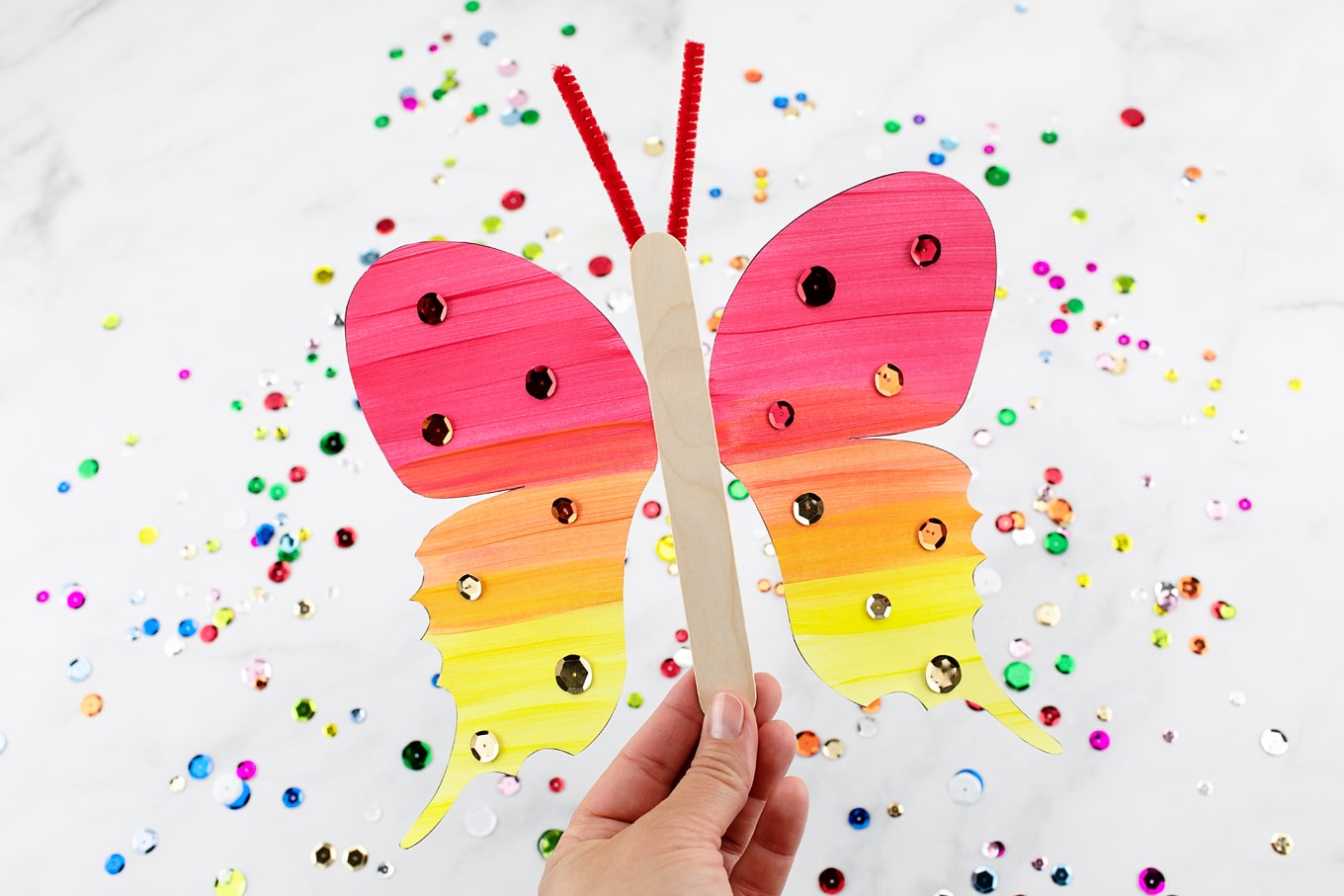 How to Make a Fluttering Paper Butterfly Craft