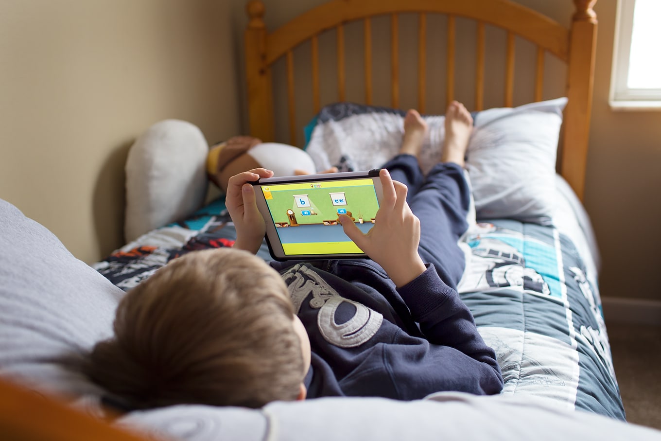 Child Using Tablet Child Using Tablet