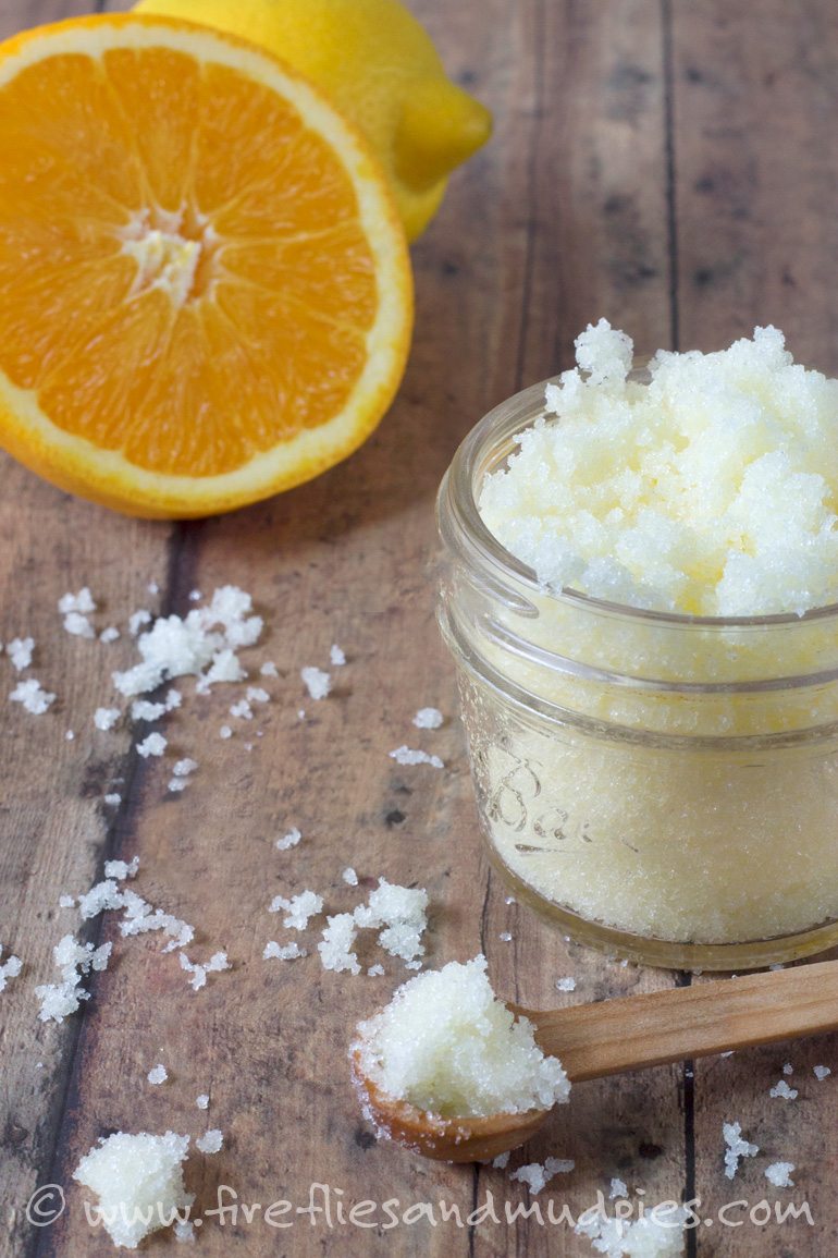 Homemade Fresh Citrus Sugar Scrub | Fireflies and Mud Pies