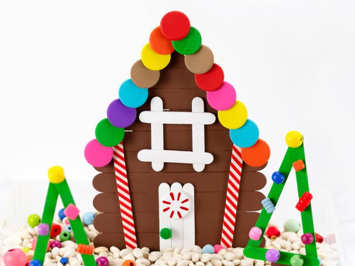 Popsicle Stick Gingerbread House