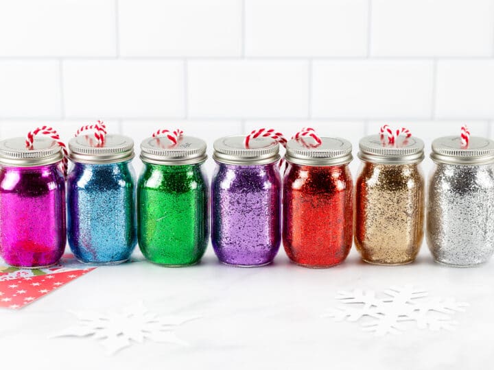 Glitter Jar Ornaments