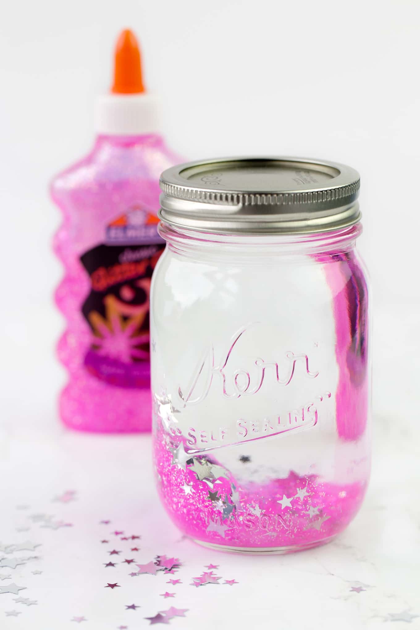 Pink Glitter Jar