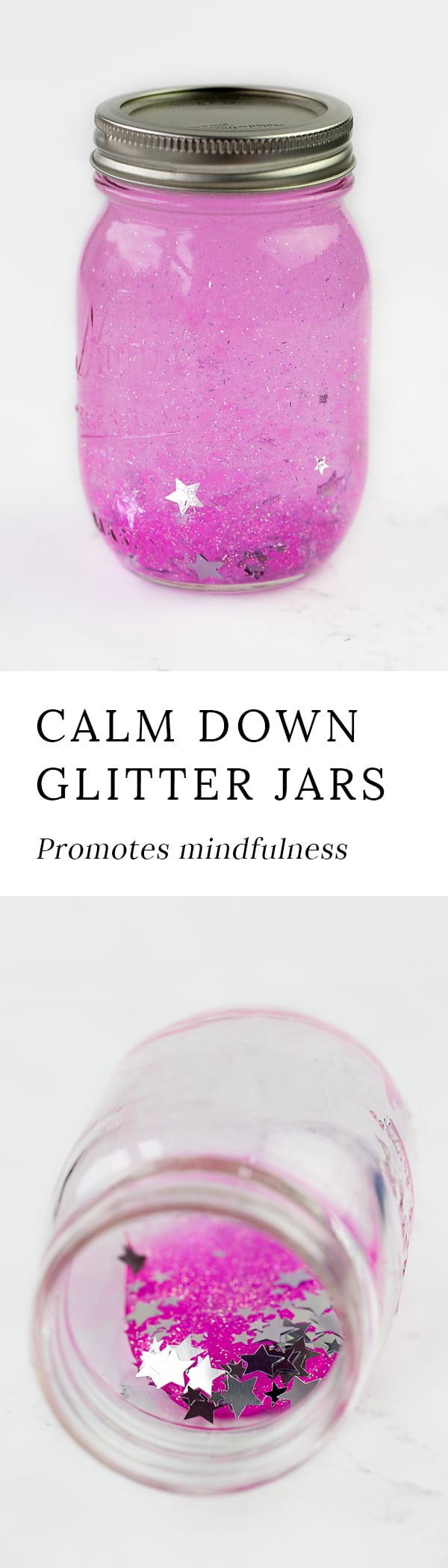 Mindfulness is an important skill for kids to develop. Learn how to make a glitter timer to promote mindfulness and calm in your home or classroom.