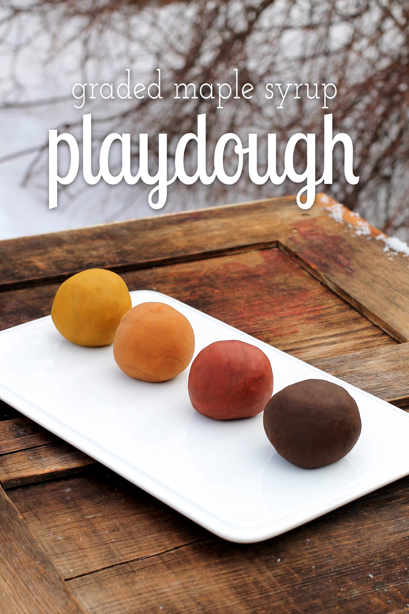 Graded Maple Syrup Playdough