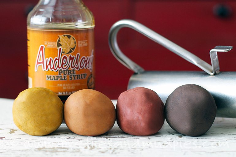 Graded Maple Syrup Playdough for Kids