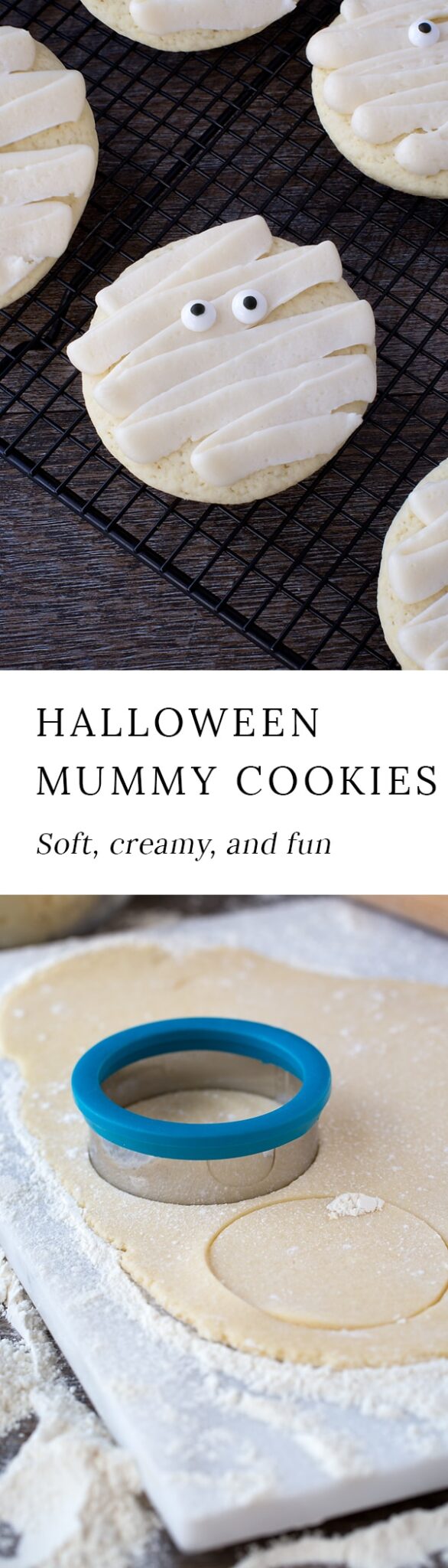 These delicious mummy cookies are sure to add plenty of spooky fun to your child's lunchbox! They are soft, creamy, and will delight children of all ages!