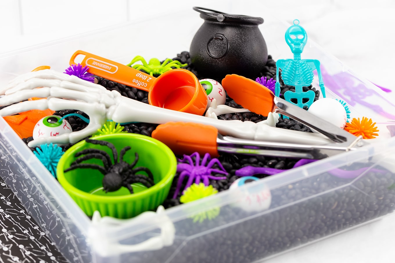 Tabletop Halloween Sensory Bin Tabletop Halloween Sensory Bin