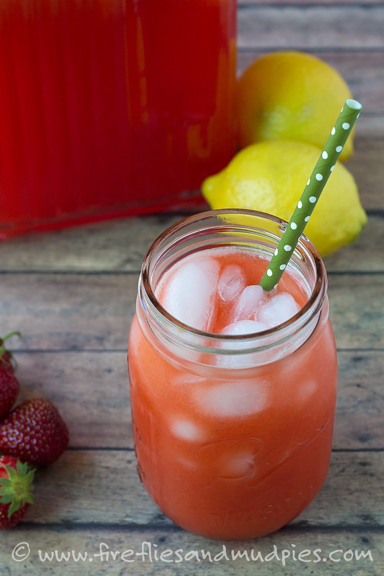 Homemade Strawberry Lemonade | Fireflies and Mud Pies