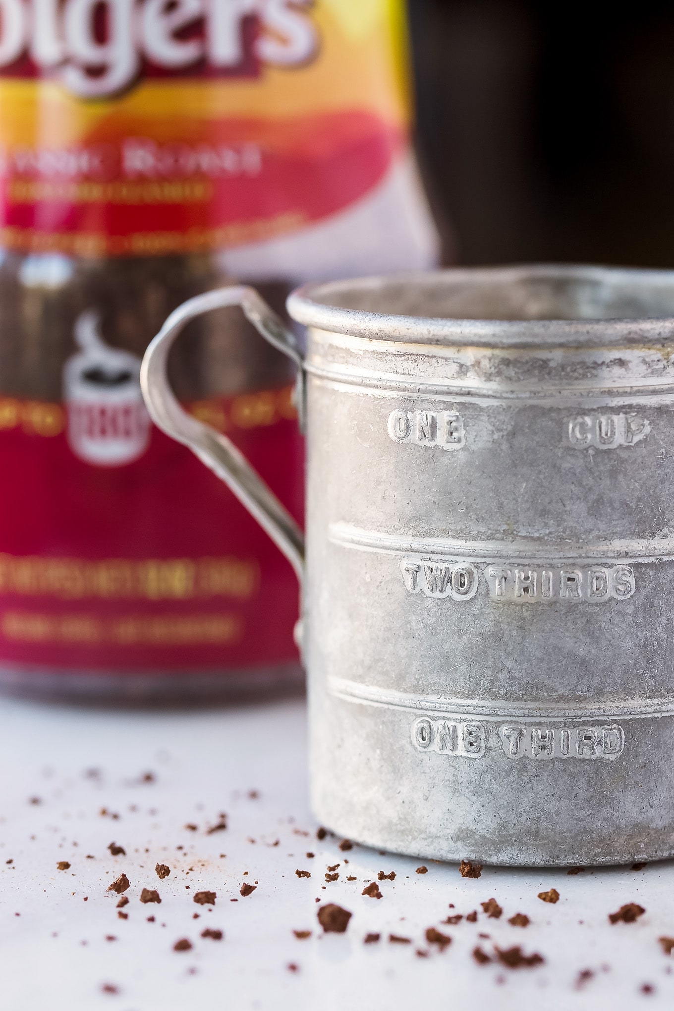Instant Coffee and a Vintage Measuring Cup