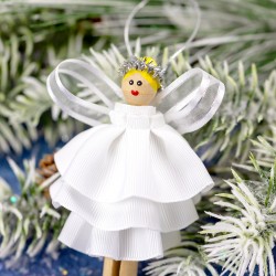 How to Make the Prettiest Angel Ornament for Kids