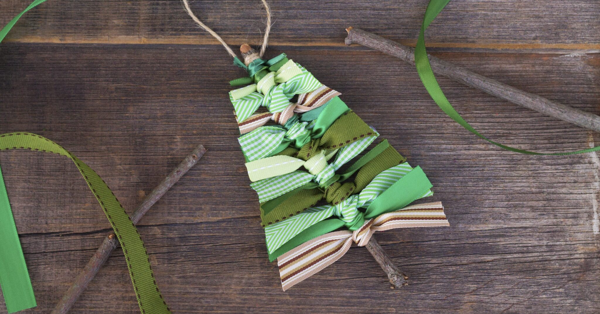 Learn How to Make a Scrap Ribbon Christmas Tree Ornament