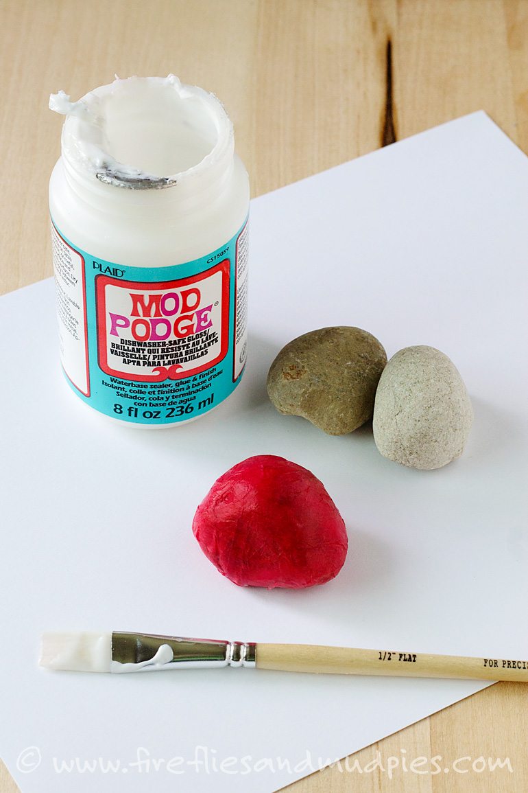 Supplies Needed for Ladybug Stones | Fireflies and Mud Pies