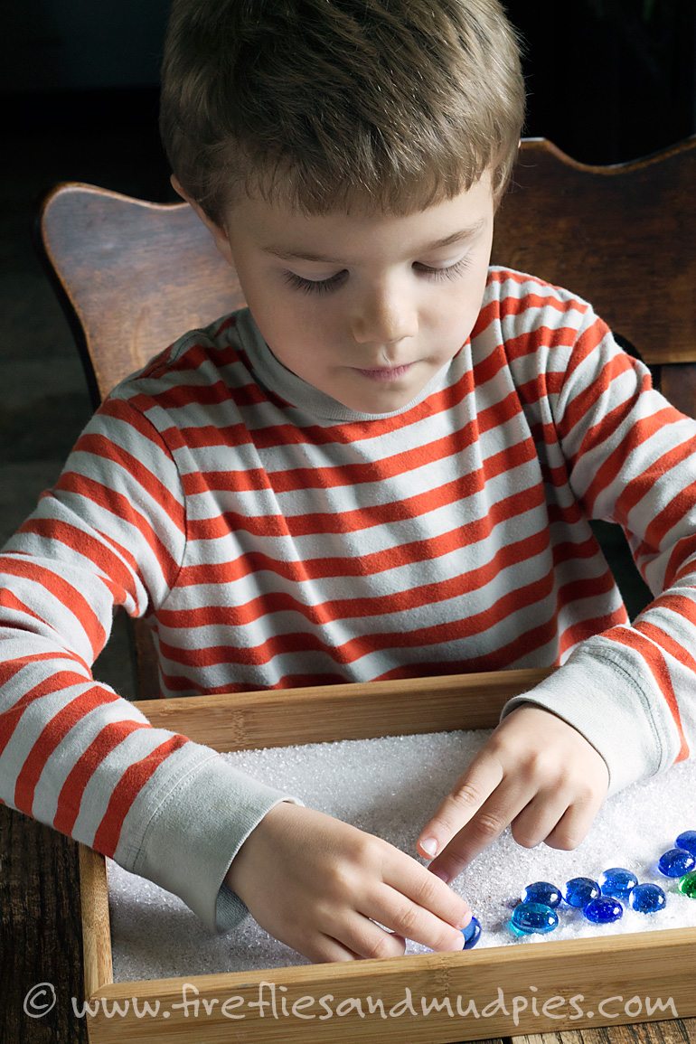 Calming Epsom Salt Sensory Play | Fireflies and Mud Pies